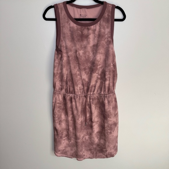 Athleta pink tie dye rincon dress small - Picture 2 of 11